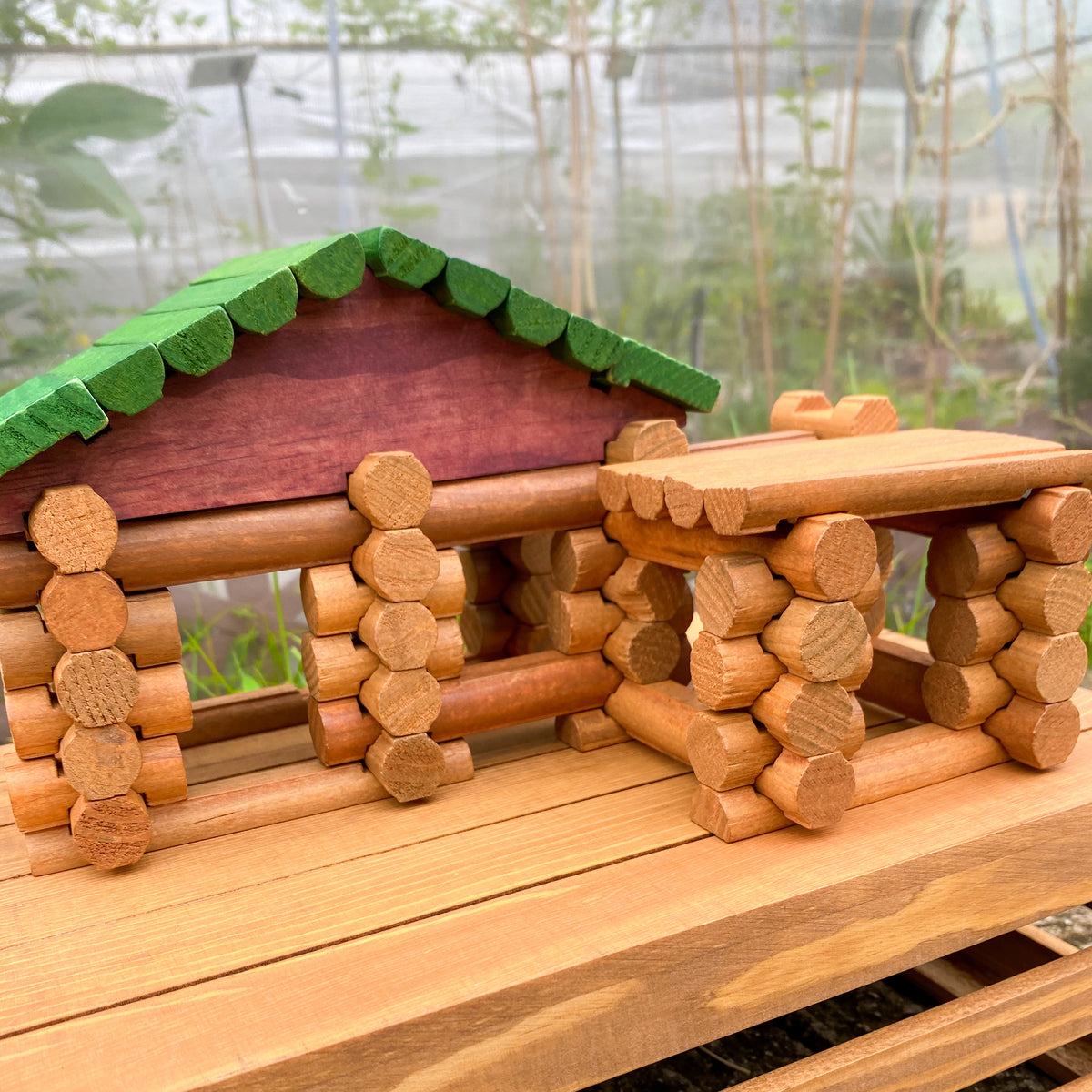 Farm Barn Toy Wooden Log House
